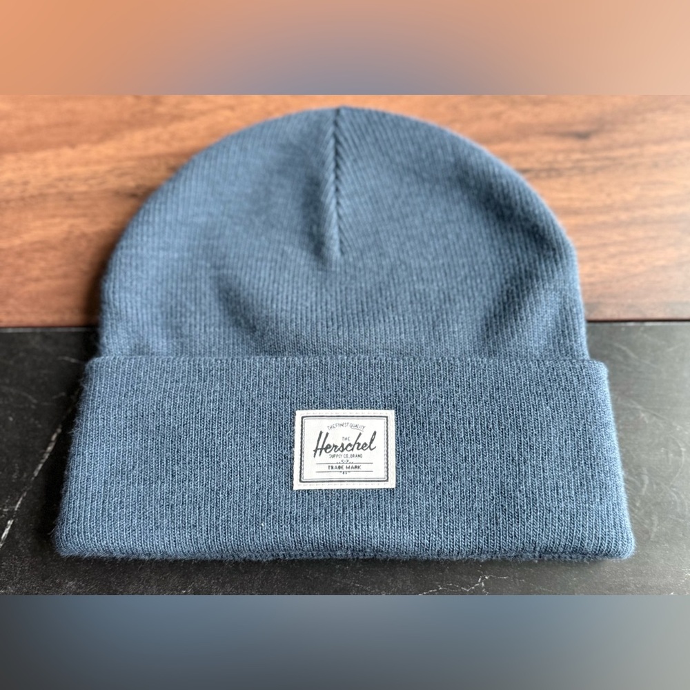 Herschel Supply Company Navy Blue Beanie, New Without Tags